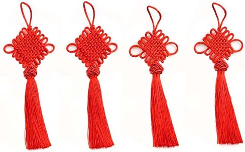 4 قطع فو لو النحاس النقي القرع النحاس النقي خمسة الإمبراطور المال الصين عقدة الباب إلى الباب قلادة شرابة هدية لأحبائك، صديق قلادة هووسورمينغ مهرجان نقل المنزل الجديد in Kuwait