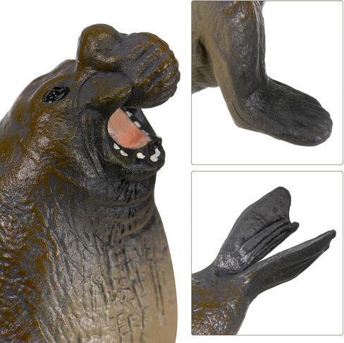 1pc Simulation Elephant Seal Model Home Decoration (Light Brown) in Saudi Arabia