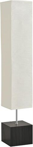 PureBalance Modern Floor Lamp with Solid Wood Base, 65 Inches Tall, Full Dimmable LED, Black and White in Saudi Arabia