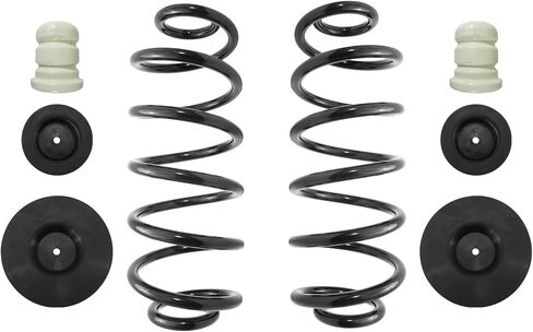 Air Ride Suspension to Front Complete Struts & Rear Shocks & Coil Springs Conversion Kit Compatible with 2007-2014 GMC Yukon XL 1500 in Kuwait