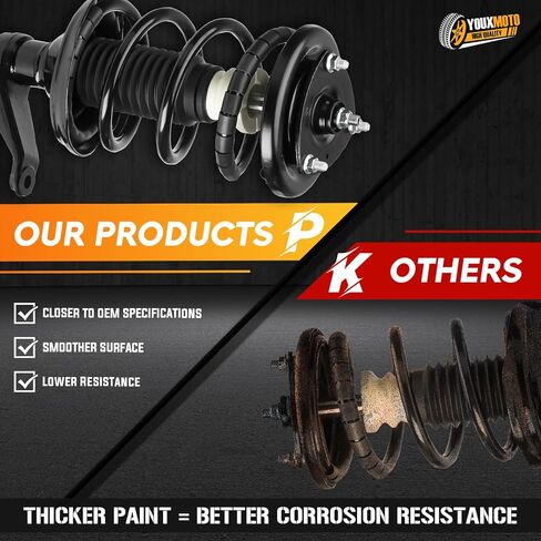 Front & Rear Left Right Complete Strut Spring Shock Absorber fits for Honda Element 2.4L 2003-2011 (Excludes SC Submodel), 171101L 171101R 172135 172136-4PCS in Saudi Arabia