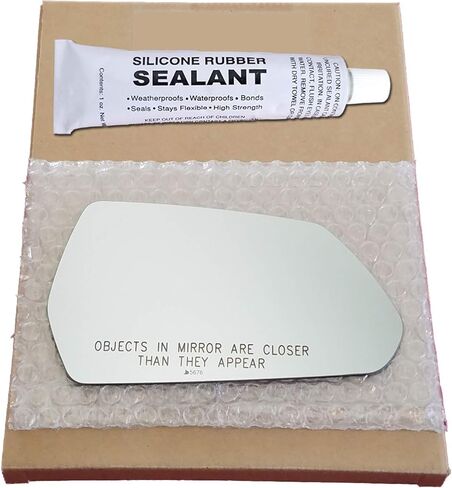 Mirror Glass Replacement + Silicone Adhesive for 2016-2023 Chevrolet Camaro Passenger Side (2016 2017 2018 2019 2020 2021 2022 2023 16 17 18 19 20 21 22 23) in Saudi Arabia