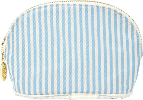 حقيبة بسحاب من الجلد النباتي من ليلي بوليتزر مع حافة صدفية، حافظة أقلام لطيفة للبالغين، حقيبة أدوات الزينة للسفر، حقيبة صغيرة للإمدادات، المكياج أو أدوات الزينة (Swayin in the Breeze) in Kuwait