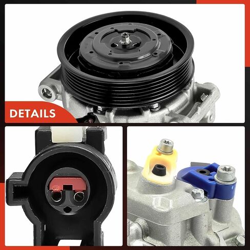 A-Premium Air Conditioner AC Compressor with Clutch Compatible with Jaguar XJ8 2004-2009, XJR 2004-2009 in Saudi Arabia