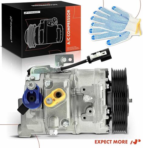 A-Premium Air Conditioner AC Compressor with Clutch Compatible with Jaguar XJ8 2004-2009, XJR 2004-2009 in Saudi Arabia