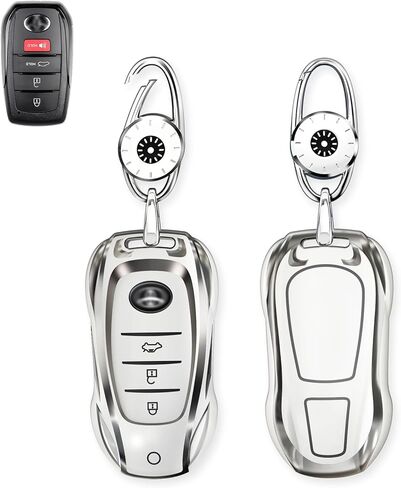 for Toyota Key Fob Cover,for Camry Highlander Corolla Levin Avalon RAV4 Sienna C-HR Prado Crown Key Fob Case Holder in Kuwait