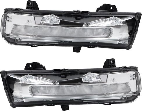 Turn Signal Without Projector Lens Assembly Compatible With 2018-2023 Ford Mustang Ecoboost Left Driver Side&Right Passenger Side Bumper Front Fog Light DRL Replacement JR3Z13201B FO2521197 JR3Z13200B in Kuwait