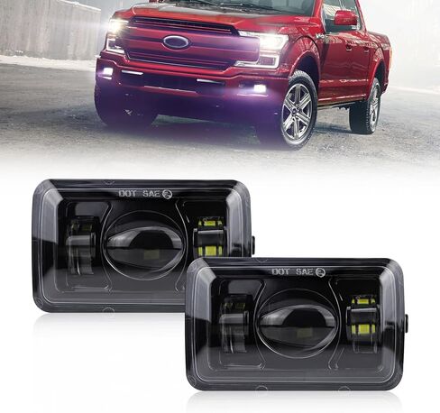OPP ULITE F150 مصابيح ضباب Led لسيارة Ford F150 2015-2020، 6500K 60W Plug N Play 4 بوصة طقم تجميع مصابيح الضباب للقيادة المقاومة للماء، عبوة من قطعتين in Kuwait