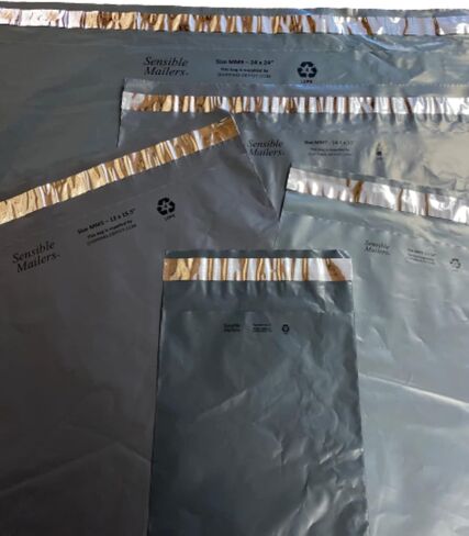 رسائل بريدية معقولة - 1000 عبوة من رسائل بريد بولي معاد تدويرها بالكامل مقاس 12 × 15.5 بوصة - رمادي - مظاريف شحن للشركات الصغيرة in Kuwait