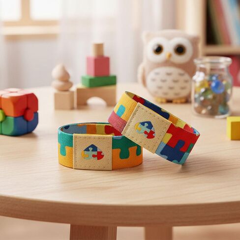 Autism Awareness Bracelet, Autism Bracelet Accessories for Adults Women Men, Colorful Elastic Adjustable Wristband Jewelry for Autism Awareness Birthday Decorations Party Favor Gift Supplies in Saudi Arabia