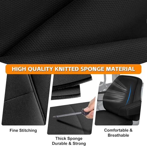 Seat Cover Compatible with 2015+ Kioti CK,DK and NS SeriesTractor Suspension, Heavy Duty Knitted Fabric in Kuwait