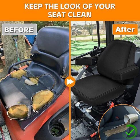 Seat Cover Compatible with 2015+ Kioti CK,DK and NS SeriesTractor Suspension, Heavy Duty Knitted Fabric in Kuwait