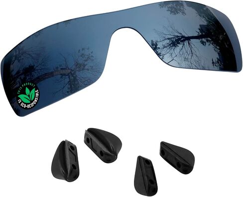 Raydi Polycarbonate Replacement Lenses & Nosepads for Oakley Turbine Rotor OO9307 Rectangular Sunglasses in Saudi Arabia