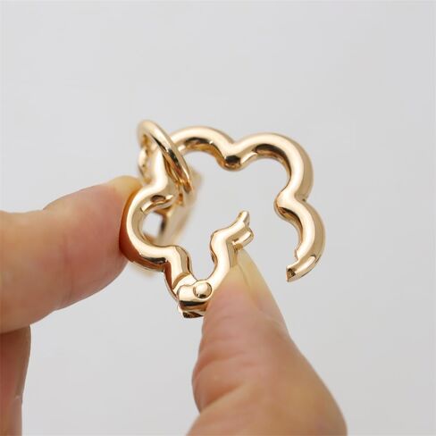 2Pcs Metal Spring Clasps Double Opening keychain Clip Hardware Accessories for Handbag DIY Bags Key and Craft Making in Saudi Arabia