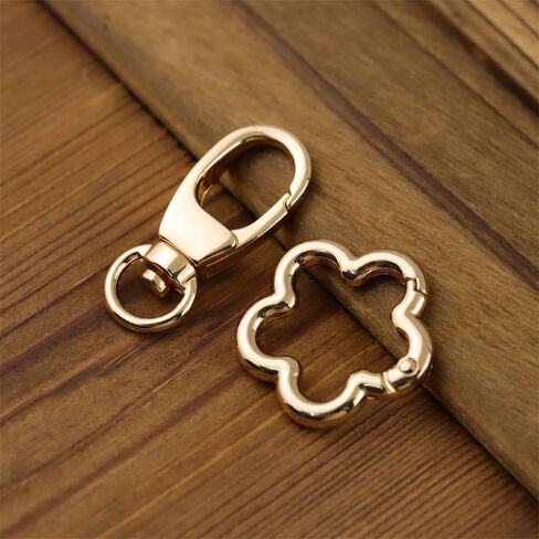 2Pcs Metal Spring Clasps Double Opening keychain Clip Hardware Accessories for Handbag DIY Bags Key and Craft Making in Saudi Arabia