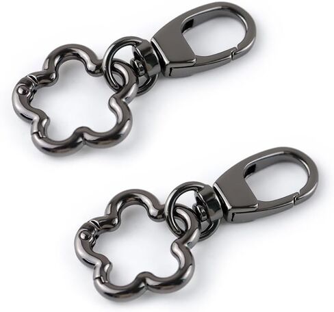 2Pcs Metal Spring Clasps Double Opening keychain Clip Hardware Accessories for Handbag DIY Bags Key and Craft Making in Saudi Arabia