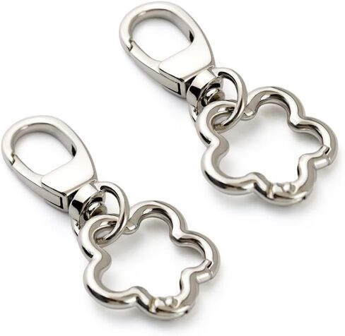 2Pcs Metal Spring Clasps Double Opening keychain Clip Hardware Accessories for Handbag DIY Bags Key and Craft Making in Saudi Arabia