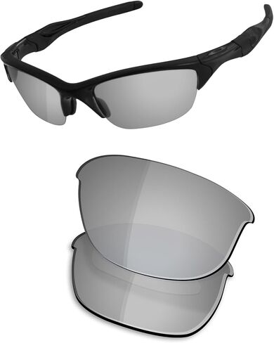 عدسات OSharp بديلة لنظارات Oakley Half Jacket 2.0 OO9144-62mm - مستقطبة عالية الدقة، معكوسة، حماية من الأشعة فوق البنفسجية in Kuwait
