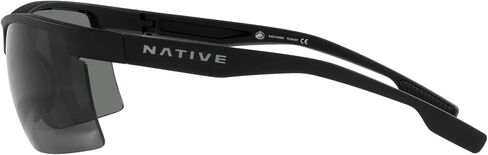 Native Man Sunglasses Matte Black Frame, Grey Lenses, 68MM in Kuwait