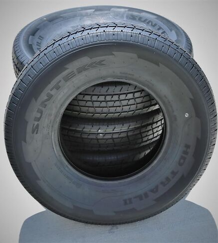 Suntek HD Trail 2 إطار نصف قطري ممتاز للمقطورة - ST235/80R16 235/80/16 235/80-16 126/122M نطاق تحميل F LRF 12-Ply BSW جدار جانبي أسود in Kuwait