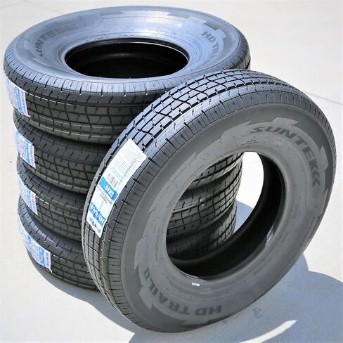 Suntek HD Trail 2 إطار نصف قطري ممتاز للمقطورة - ST235/80R16 235/80/16 235/80-16 126/122M نطاق تحميل F LRF 12-Ply BSW جدار جانبي أسود in Kuwait