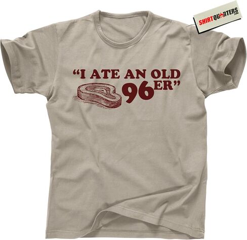 The Great Outdoors Old 96er Steak Challenge T-Shirt for Men - Retro 80s Comedy Movie Unisex Tee - Vintage John Candy in Saudi Arabia