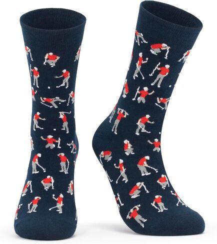 FreeNFond Golf Socks, Funny Golf Gift for Men Golfer, Novelty Golfer Socks for Boss Gag Gifts in Kuwait