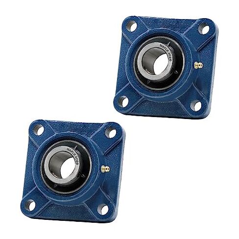 MAPLE ACE UCF205-16 Square Flange Bearing 1" Bore, 4-Bolt Self-Aligning, Solid Base, Heavy Duty (Qty 2) in Kuwait