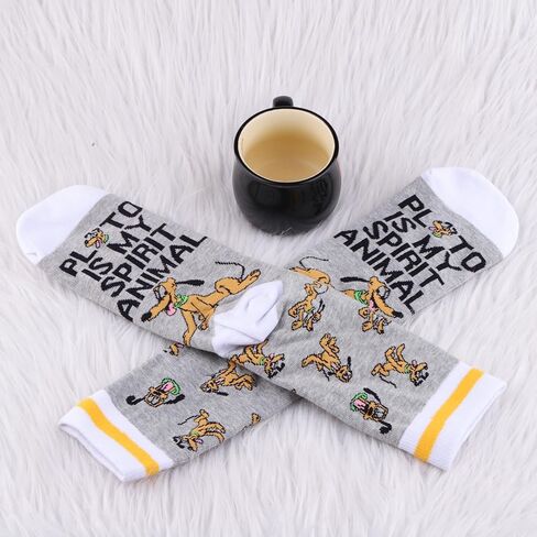 BWWKTOP Dog Pluto Socks Pluto Fans Gift Pluto Is My Spirit Animal Socks Pluto Character Merchandise in Saudi Arabia