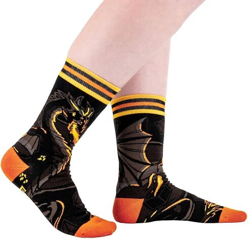 FootClothes Legends and Lore Fantasy Tabletop Gaming Inspired Nerdy Crew Socks Adult Unisex OSFM in Saudi Arabia