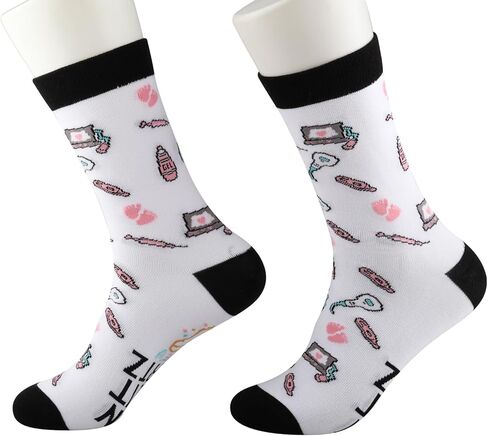 PXTIDY 2 Pairs Scan Til' It Hertz Sonography Nurse Gift Sonographer Socks Ultrasound Technologist Gift Radiology Socks in Saudi Arabia