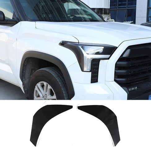 Front Light Vinyl Overlay Tinted Cover Trim Compatible with Toyota Tundra 2022-2025, Car Exterior Decoration Accessories in Saudi Arabia