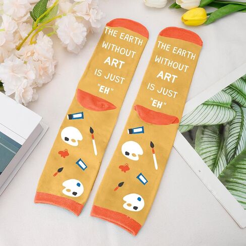 Artist Gifts for Artists Women,Art Teacher Appreciation Gifts for Painters Supplies Socks Art Lovers Student Artsy Artistic Painting Lovers Birthday Christmas Valentines Stocking Stuffers in Saudi Arabia