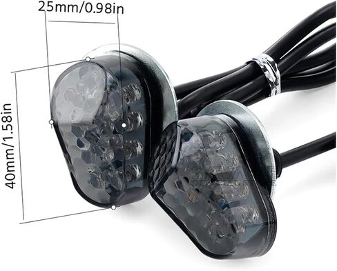 2025 مصباح إشارة الانعطاف LED المتعري متوافق مع ياماها YZF R7 R6 R1 R1M YZFR7 YZFR6 ملحقات الدراجات النارية مؤشرات مصباح وامض in Kuwait