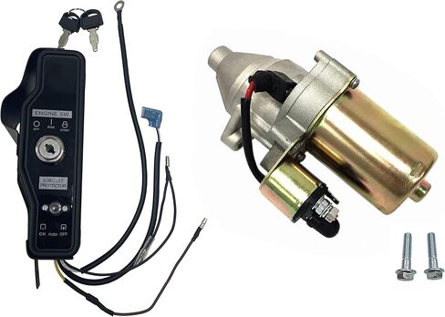 Ignition Switch & Starter Motor for Predator 13HP 420cc 60340 60349 Gas Engine for Central Pneumatic 30 Gallon Air Compressor for Duromax XP16HPE XP18HPE for Lifan LF182F LF188F LF190F in Saudi Arabia