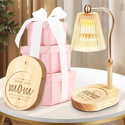 هدايا عيد الأم، مصباح تدفئة الشموع مع مؤقت خافت قابل للتعديل، ديكور منزلي عتيق للبرطمان المعطر in Kuwait