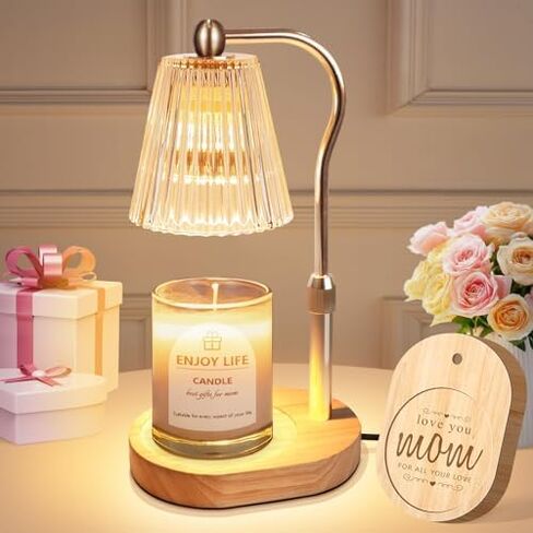 Mothers Day Gifts,Candle Warmer Lamp with Timer Dimmer Adjustable Height,Vintage Home Decor for Scented Jar in Saudi Arabia