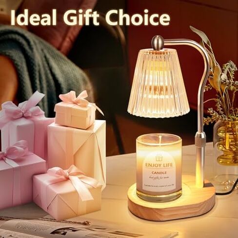 Mothers Day Gifts,Candle Warmer Lamp with Timer Dimmer Adjustable Height,Vintage Home Decor for Scented Jar in Saudi Arabia