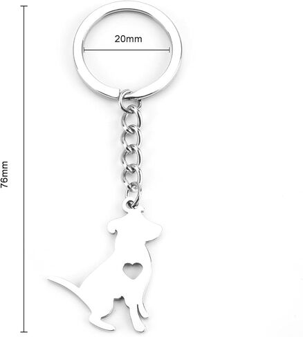 Pitbull Terrier Dog Keychain,Dog Keychain Gift for Pet Lovers,Pet Key Chain for Teacher and Women, Graduation or Friendship Gift in Saudi Arabia