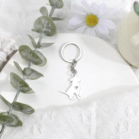 Pitbull Terrier Dog Keychain,Dog Keychain Gift for Pet Lovers,Pet Key Chain for Teacher and Women, Graduation or Friendship Gift in Saudi Arabia