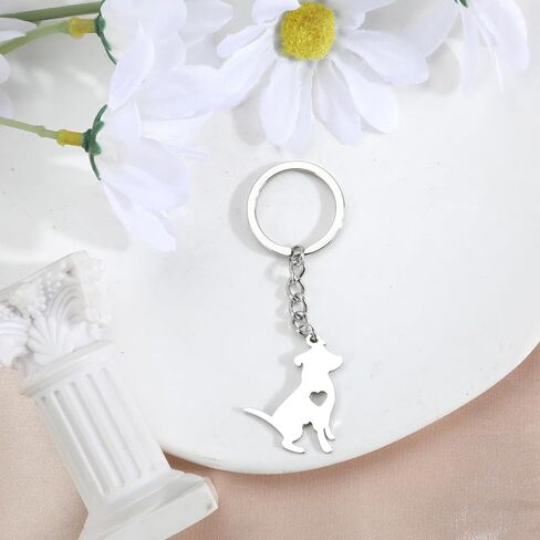 Pitbull Terrier Dog Keychain,Dog Keychain Gift for Pet Lovers,Pet Key Chain for Teacher and Women, Graduation or Friendship Gift in Saudi Arabia
