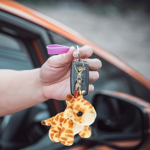 الزرافة أفخم المفاتيح أفخم الحيوان كيرينغ محشوة الحيوان قلادة لطيف المفاتيح حقيبة أنيقة Charms لمحفظة مفتاح السيارة in Saudi Arabia