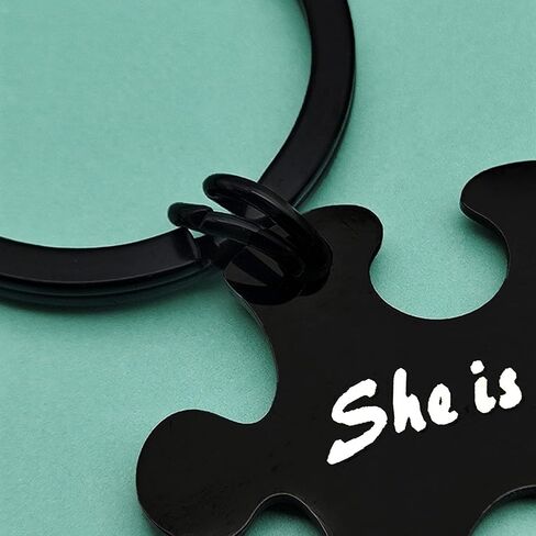 Baipilu Funny Lesbian Gifts Puzzle Piece Keychains Set Gay Pride Gift LGBT Keyring For Girlfriend Her Couple Present for Birthday Anniversary Keychains for Wedding Valentines Day in Saudi Arabia