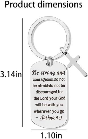 Christian Gift Keychain Inspirational Gifts for Women Religious Gifts for Sister Brother Christian Keychain Accessories for Women Men Birthday Christmas Gifts for Christian Cross Keychain in Kuwait