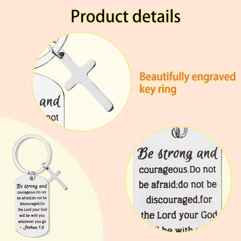 Christian Gift Keychain Inspirational Gifts for Women Religious Gifts for Sister Brother Christian Keychain Accessories for Women Men Birthday Christmas Gifts for Christian Cross Keychain in Kuwait