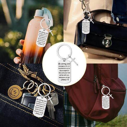 Christian Gift Keychain Inspirational Gifts for Women Religious Gifts for Sister Brother Christian Keychain Accessories for Women Men Birthday Christmas Gifts for Christian Cross Keychain in Kuwait