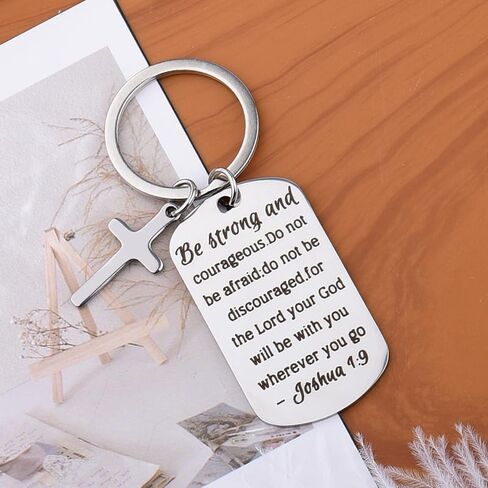 Christian Gift Keychain Inspirational Gifts for Women Religious Gifts for Sister Brother Christian Keychain Accessories for Women Men Birthday Christmas Gifts for Christian Cross Keychain in Kuwait