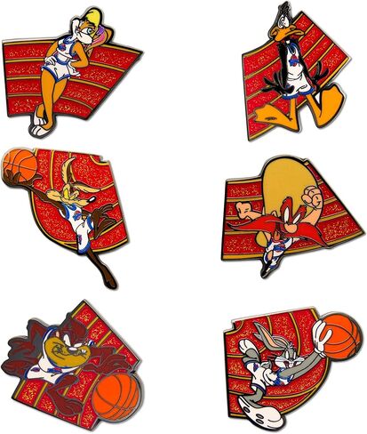 Looney Tunes Space Jam Mystery Enamel Pin Blind Box Series, Bugs Bunny, Wile E. Coyote, Daffy Duck, Lola Bunny, Taz Tasmanian Devil, or Yosemite Sam in Saudi Arabia