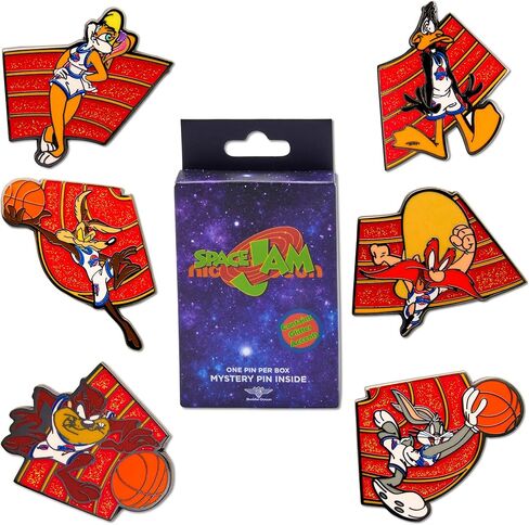 Looney Tunes Space Jam Mystery Enamel Pin Blind Box Series, Bugs Bunny, Wile E. Coyote, Daffy Duck, Lola Bunny, Taz Tasmanian Devil, or Yosemite Sam in Saudi Arabia
