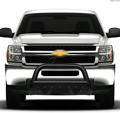 7422443217235 متوافق مع 1997-2003 Ford F150 F250 Light Duty / 2004 Heritage / 1997-2002 Expedition مزخرف باللون الأسود مرصع بشبكة على شكل بول مع لوحة انزلاقية in Saudi Arabia